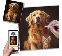 Personalised Diamond Art kits Adults,5D Diamond Painting 60x80cm,Create Your Own Diamonds Painting,DIY Canvas Personalised Photo,Create Unique Room decor with Kids,Loved Ones or Pet Portrait,0l-192