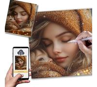 Personalised Diamond Art kits Adults,5D Diamond Painting 70x90cm,Create Your Own Diamonds Painting,DIY Canvas Personalised Photo,Create Unique Room decor with Kids,Loved Ones or Pet Portrait,0l-393