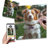 Personalised Diamond Art kits Adults,5D Diamond Painting 70x90cm,Create Your Own Diamonds Painting,DIY Canvas Personalised Photo,Create Unique Room decor with Kids,Loved Ones or Pet Portrait,0l-396