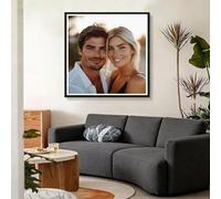 Personalised Diamond Art Kits Adults Custom Photo 5D Full Drill Diamond Painting, Crystal Art DIY Diamonds Embroidery Cross Stitch Canvas Picture Arts Crafts, Home Wall Decor Gifts 25x25cm t0u-49