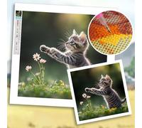 Personalised Diamond Art Kits Adults, Diamond Art Accessories, 5D DIY Full Drill Canvas Personalised Photo Mosaic Kits, Create Your Own Picture Keepsake Memories Gifts for Home Room Decor 25x45cm b-73