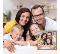 Personalised Diamond Art Kits, Custom Diamond Painting with Priviate Photo, Customised Full Drill Diamond Art Crafts, 5D DIY Gifts for Home Decor (40x60cm Round)