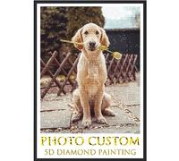 Personalised Diamond Art Painting Customize with Photo,Custom Your Own Diamond Picture Arts Craft Kits,5D Diamond Painting Kits for Adults, DIY Gifts for Home Wall Decor