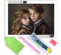 Personalised Diamond Art with Your Photo, Custom Diamond Painting Kit for Adults, Create Your Own 5D Diamond Painting, Personalised Canvas Photos, Customised Diamond Art Picture Gifts, 20 x 20 in z-49