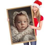 Personalised Diamond Painting with Priviate Photo, Custom Personalised Diamond Art, 5D Diamond Painting Kits for Adults, DIY Diamond Art Personalised Photo Gift, Home Decoration - 12x12in Q-97