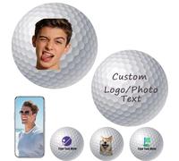 Personalised DIY Golf Balls 1/3/6/12 Pack - Custom Photo, Text & Logo Print, 2-Piece Durable Construction, 42.6mm Regulation Size, Unique Christmas for Golf Lovers (3)