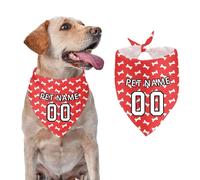 Personalised Dog Bandana with Custom Name Number All-Season Pet Scarf for Small Medium Dogs Cats Soft Polyester Perfect for Birthdays, Easter, Weddings Pet Fashion Accessories