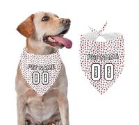 Personalised Dog Bandana with Custom Name Number All-Season Pet Scarf for Small Medium Dogs Cats Soft Polyester Perfect for Birthdays, Easter, Weddings Pet Fashion Accessories