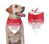 Personalised Dog Bandana with Custom Name Number All-Season Pet Scarf for Small Medium Dogs Cats Soft Polyester Perfect for Birthdays, Easter, Weddings Pet Fashion Accessories