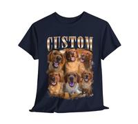 Personalised Dog Bootleg T-Shirt, Dog Lovers Unisex Tee Top