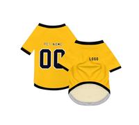 Personalised Dog Cat Football Jerseys Shirt, Dog Summer Clothes Shirts with Name Number Logo, Sports Fan Pet Jerseys for Small, Medium, Large Dogs