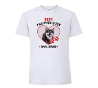 Personalised Dog Dad Gift from Pet, Best Pawther Ever Quote, Gift for Pet Lover, Birthday, Animal Lover, Paw Parent, Men Short Sleeve Cotton T-Shirt. (UK, Alpha, M, Regular, Regular, WHITE)