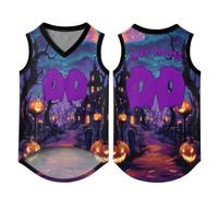 Personalised Dog Jersey, Polyester Zombie Moon Pet Costume