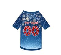 Personalised dog jerseys with name, number and logo Christmas T-shirt puppy clothing sweatshirt tee shirt pet clothing jumper, for small, medium and large bodies