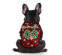 Personalised dog jerseys with name, number and logo Christmas T-shirt puppy clothing sweatshirt tee shirt pet clothing jumper, for small, medium and large bodies