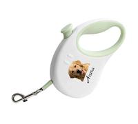 Personalised Dog Leash, Custom Retractable with Pet Name - Automatic Extendable Lead, Anti Breakage 3m Tape for Small Medium Large Dogs - Gift, for Dog Owner Puppy Lover (C)
