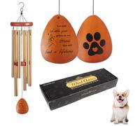 Personalised Dog Memorial Gifts Pet Memorial Wind Chime, Memorial Gifts for Loss of Dog Pet Sympathy Gifts Memory of Dog Cat Wind Chimes for Garden Outdoor Patio