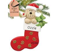Personalised Dog Ornament 2025 - Fast & Free 24h Customisation - Pet Christmas Ornaments for Tree - Custom Gift Wrapped Stocking Keepsake for Dog-Lovers