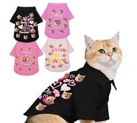 Personalised Dog Shirt Custom Dog T-Shirt with Photo Name Text Logo, Personalised Summer Breathable Pullover Pet Outfit Clothes for Small Medium Large Dogs Cats Kitten Puppy