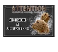 Personalised Dog Sign Fauve de Bretagne - pre perforated and screws provided. From 30 cm to 15 cm…