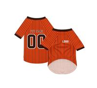 Personalised Dog Summer Clothes Shirts, Custom Dog Sportswear with Name/Number/Logo, Customised T-Shirt for Small and Medium Dogs & Cats