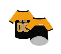Personalised Dog Summer Clothes Shirts, Custom Dog Sportswear with Name/Number/Logo, Customised T-Shirt for Small and Medium Dogs & Cats