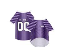 Personalised Dog Summer Clothes Shirts, Custom Dog Sportswear with Name/Number/Logo, Customised T-Shirt for Small and Medium Dogs & Cats