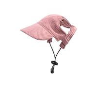 Personalised Dog Sun Hats Custom Embroidery with Dog's Name Summer Dog Sun Protection Hat Adjustable Pet Cat Dog Baseball Hat Visor Cap with Ear Hole (Pink)