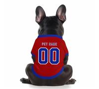 Personalised Dog Team Jersey Cat Clothes Pets Outfit Custom Football Jersey Rugby Shirt Breathable Pets Team Uniforms for Dogs & Cats XS-5XL