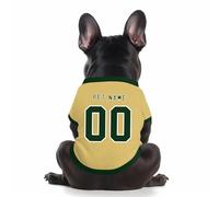 Personalised Dog Team Jersey Cat Clothes Pets Outfit Custom Football Jersey Rugby Shirt Breathable Pets Team Uniforms for Dogs & Cats XS-5XL
