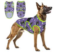 Personalised Dog Vest | Custom Photo & Name Adjustable Soft Dog Coat/Jumper for All Breeds (XXXXL) | Lightweight Pet Clothes Compatible with Harnes, Purple
