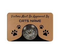 Personalised Door Mat - Customized Welcome Door Mat - Personalized Add Your Own Text Name on Doormat - Customised with a Message of your choice - Custom Rug Pad for Foyer Front Porch Back Door Patio