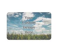 Personalised Door Mat - Customized Welcome Door Mat - Personalized Add Your Own Text Name on Doormat - Customised with a Message of your choice - Custom Rug Pad for Foyer Front Porch Back Door Patio