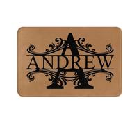 Personalised Door Mat - Customized Welcome Door Mat - Personalized Add Your Own Text Name on Doormat - Customised with a Message of your choice - Custom Rug Pad for Foyer Front Porch Back Door Patio