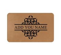 Personalised Door Mat - Customized Welcome Door Mat - Personalized Add Your Own Text Name on Doormat - Customised with a Message of your choice - Custom Rug Pad for Foyer Front Porch Back Door Patio