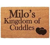 Personalised Doormat Printed Cat Dog Door Mat Customised Pet Design 40 x 60cm Anti-Slip Indoor Outdoor Home Welcome Mat [Kingdom of Cuddles]