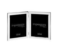 Personalised Double 6x8" Silver Plated Photo Frame by Juliana