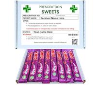 Personalised Dr Prescription Sweets Gift Box | Vimto Chew Bars 24 Pack Box of Classic Retro Sweets Bursting with Signature Vimto Fruit Flavour Treat For Gifting, Sharing & Parties