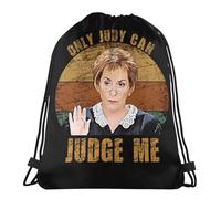 Personalised Drawstring Bag Only Judy Can Judge Me Sports Backpack Lightweight Cinch Sack For Boys Yoga Holidays 36X42Cm