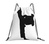 Personalised Drawstring Swimming Bag Jiu Jitsu Japanese Martial Arts Print Gym Backpack Unisex String Sackpack For Boys Girls Holidays 36X42Cm