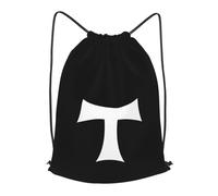 Personalised Drawstring Swimming Bag Tau Cross, Lightweight Swimming Backpack, Unisex Swim Bags, for Girls Children 36X42cm