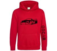 Personalised Drift Race Car Boys Hoodie - Fast Slide Car Dot Design Hooded Top for Son or Nephew - Custom Name Sleeve Print - Kids Racing Fan Gift