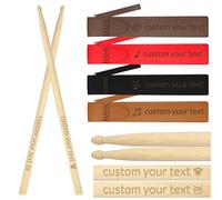 Personalised Drum Sticks Engraved with Name Text Logo Custom 5A Maple Drumsticks Valentine's Day Christmas Birthday Wedding Gift for Men Musician Drummer Boyfriend Husband Son