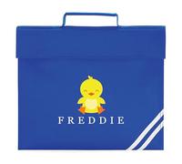 Personalised Duck Book Bag Custom Name Girls Boys Kids Infant Back to School Primary New Term, One Size, Royal