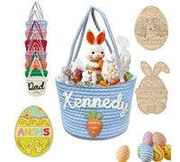 Personalised Easter Basket for Kids Custom Girl Easter Basket with Name Personalised Basket First Easter Egg Hunt Customised Easter Gift