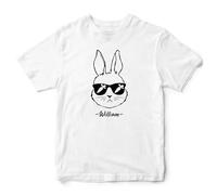 Personalised Easter Bunny T Shirt for Boys Egg Hunt Spring Tee Son Nephew Top, 5-6 Years, White