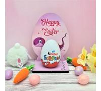Personalised Easter Egg Holder for Kinder & Creme Eggs - Versatile, Easy Assembly & Durable, Perfect Family Craft for Festive Season, Fits Small to Medium Chocolate Eggs (Dinosaur purple)