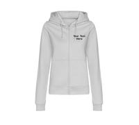 Personalised Embroidered AWDis Women’s College Full Zip Up Zoodie Custom Text