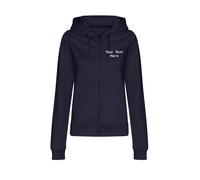 Personalised Embroidered AWDis Women’s College Full Zip Up Zoodie Custom Text