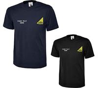Personalised Embroidered Gas Safe Classic T-Shirt, Officially Registered Merch Work Wear Unisex Tee Top(Black, L, l)